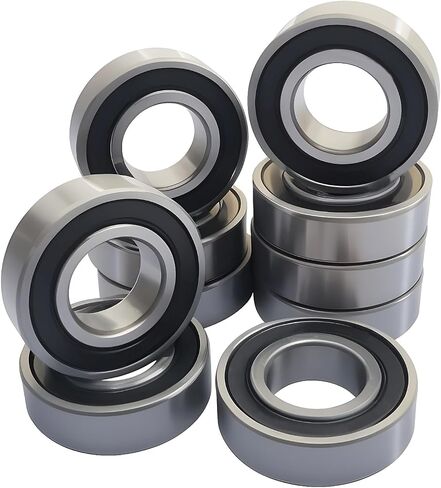 4 PCS 6205-2RS Double Rubber Seal Deep Groove Ball Bearings 25x52x15mm Pre-Lubricated and Stable Performance and Cost Effective Bearings in Saudi Arabia