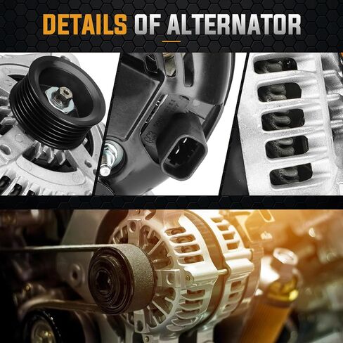 Alternator 3.6 3.6LReplacement Compatible with 07-09 Suzuki XL-7, 08-10 Saturn VUE Aura, 08-09 Pontiac Torrent, 13-17 GMC Terrain, 08-12 Chevrolet Malibu, 08-17 Equinox Replace AND0472, 40052447R in Saudi Arabia