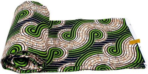 African Fabric Polyester Material for Clothes 6 Yards Ankara Wax Prints Fabrics for Sewing by The Yards in Saudi Arabia