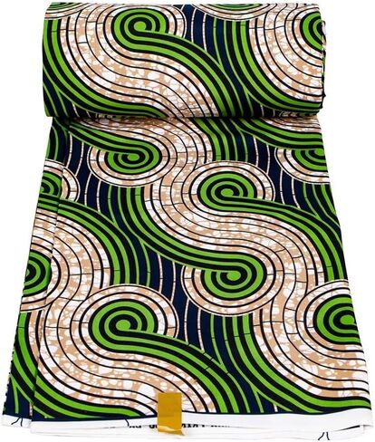 African Fabric Polyester Material for Clothes 6 Yards Ankara Wax Prints Fabrics for Sewing by The Yards in Saudi Arabia