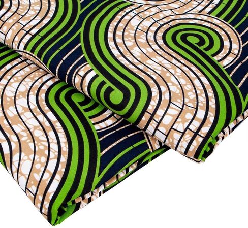 African Fabric Polyester Material for Clothes 6 Yards Ankara Wax Prints Fabrics for Sewing by The Yards in Saudi Arabia