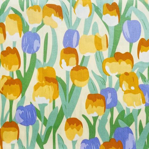 Yellow Floral Charm Packs for Quilting 5 inch, Fall Fabric Squares 5x5, 100% Cotton Fabric Scraps for Crafts, Precut Fabric Squares (42Pcs) in Saudi Arabia