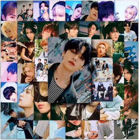 Stray Kids 50 قطعة من الملصقات المقاومة للماء لأمتعة الكمبيوتر المحمول من الفينيل حزمة ملصقات لزجاجة المياه وأمتعة الهاتف وعروض الصور in Kuwait