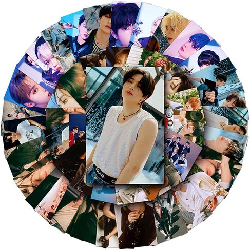 Stray Kids 50 قطعة من الملصقات المقاومة للماء لأمتعة الكمبيوتر المحمول من الفينيل حزمة ملصقات لزجاجة المياه وأمتعة الهاتف وعروض الصور in Kuwait