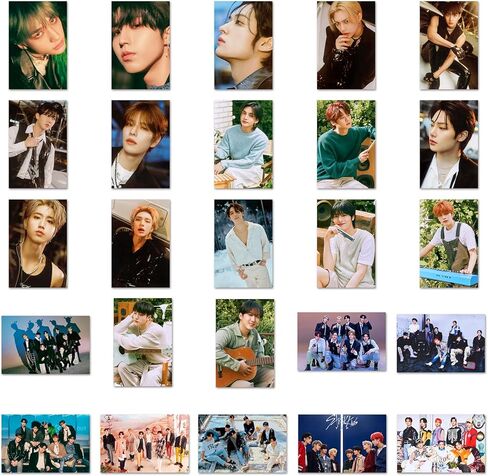 Stray Kids 50 قطعة من الملصقات المقاومة للماء لأمتعة الكمبيوتر المحمول من الفينيل حزمة ملصقات لزجاجة المياه وأمتعة الهاتف وعروض الصور in Kuwait