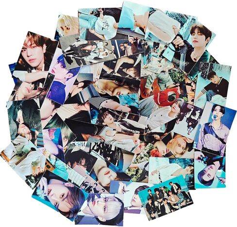 Stray Kids 50 قطعة من الملصقات المقاومة للماء لأمتعة الكمبيوتر المحمول من الفينيل حزمة ملصقات لزجاجة المياه وأمتعة الهاتف وعروض الصور in Kuwait