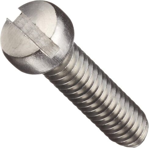 Small Parts Stainless Steel Machine Screw, Plain Finish, Fillister Head, Slotted Drive, 1/4" Length, #1-72 Threads (Pack of 100) in Saudi Arabia
