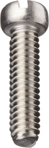 Small Parts Stainless Steel Machine Screw, Plain Finish, Fillister Head, Slotted Drive, 1/4" Length, #1-72 Threads (Pack of 100) in Saudi Arabia