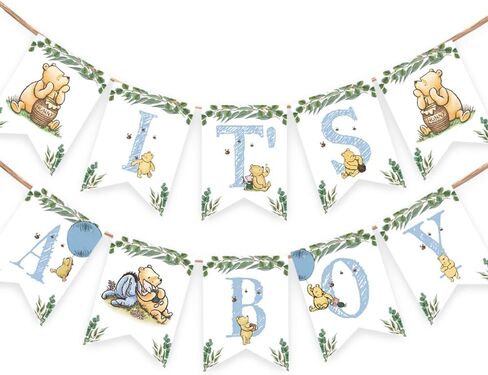 لافتة ويني إنه صبي لاستحمام الطفل، لوازم حفلات عيد الميلاد الأول، لافتات وديكورات لافتة in Kuwait