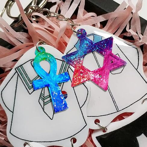 قطعتان من قوالب راتنج السيليكون، نجمة خماسية، عقدة سلتيك، صليب، قوالب راتنجات صب الإيبوكسي لصنع المجوهرات، الحرف اليدوية، القلادة، سلسلة المفاتيح، الزينة، ديكور المنزل in Kuwait