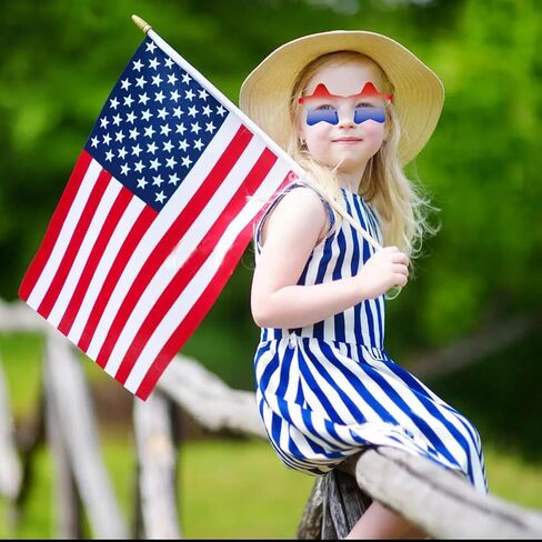 12Pcs American Flag Sunglasses Red White and Blue Star Glasses Patriotic Accessories 4th of July Party Supplies for Women Men in Saudi Arabia