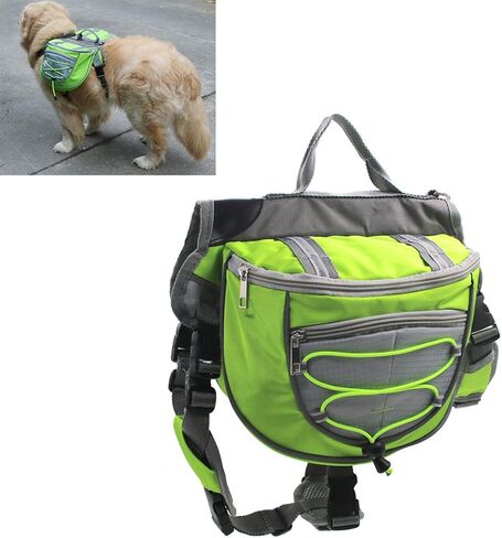 حقيبة ظهر XIAOYU للكلاب، حامل سرج قابل للتعديل، للسفر والتنزه والتخييم، أزرق، L in Kuwait