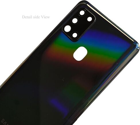 غطاء بطارية A21s بديل للباب الخلفي لهاتف Samsung Galaxy A21s A217 A217M مقاس 6.5 بوصة لون أسود (غير مناسب لهاتف Galaxy A21 A215) in Kuwait