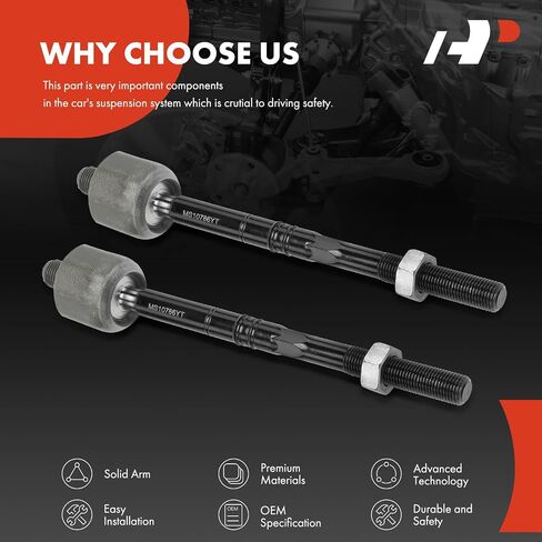 A-Premium 2 x Front Inner Tie Rod Ends, Compatible with Mercedes-Benz E250, E300, E350, E400, E550, E63 AMG S, GLK250, GLK350, S450, S550, S560, S63, CLS400, CLS550, CLS63 AMG S, Maybach S550 S560 in Saudi Arabia