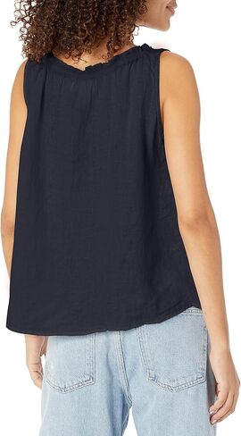 Velvet by Graham & Spencer Women's Zoey Woven Linen Top in Saudi Arabia