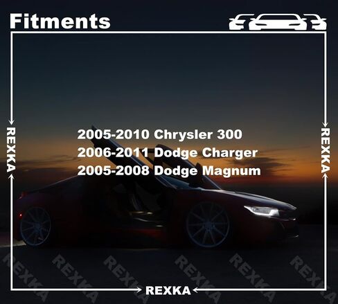 Rexka 10pcs Rocker Molding Clip 1BA41AX1-AA for Chrysler 300 Dodge Charger Magnum in Saudi Arabia