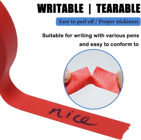 3 Pack White Painters Tape 0.25", 0.5", 0.7" x 55 Yard - Easy Removal Narrow Finishing Masking Tape Painting Tape Pinstripe Tape for Home, Office, School, DIY Art, Crafts in Saudi Arabia