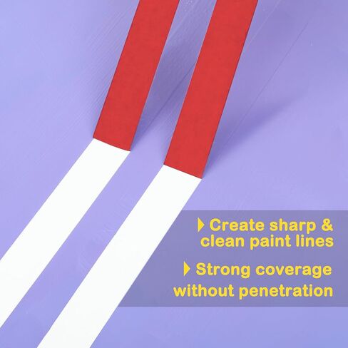 3 Pack White Painters Tape 0.25", 0.5", 0.7" x 55 Yard - Easy Removal Narrow Finishing Masking Tape Painting Tape Pinstripe Tape for Home, Office, School, DIY Art, Crafts in Saudi Arabia