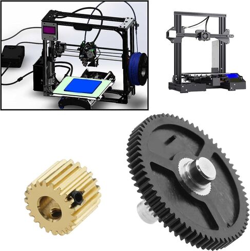 مجموعة eMagTech مكونة من 4 قطع من أدوات الطارد POM Gear، برغي إبهام لذراع المحرك الخامل المبثوق متوافق مع ملحقات الطابعة ثلاثية الأبعاد Titan Extruder الإصدار الجديد in Kuwait