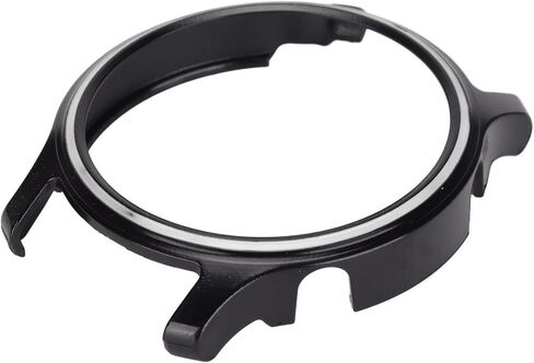 Watch Frame Case for Haylou RS3 LS04, Smart Watch Full Cover Shockproof Scratch Resistant Protective Hard Housing, Screen Protector, Smartwatch Accessory (Black White) in Saudi Arabia