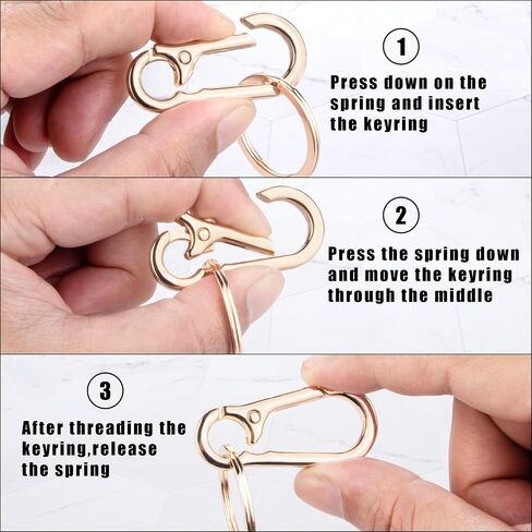 Wikavanli Metal Keychains Keyring Key Chain Ring Clip Holder Organizer for Home Car Keys Key Finder Women Men in Saudi Arabia
