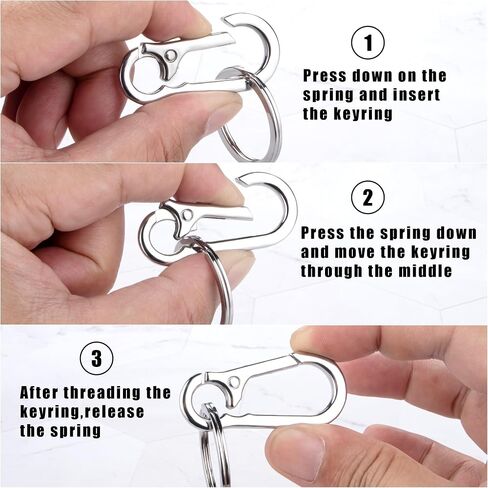 Wikavanli Metal Keychains Keyring Key Chain Ring Clip Holder Organizer for Home Car Keys Key Finder Women Men in Saudi Arabia