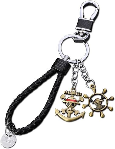 Anime Keychains, Straw Hat Pirates Keyring Luffy Keychain Luffy Straw Hat Key Ring for Women Girls Lady Bag Car Purse in Saudi Arabia