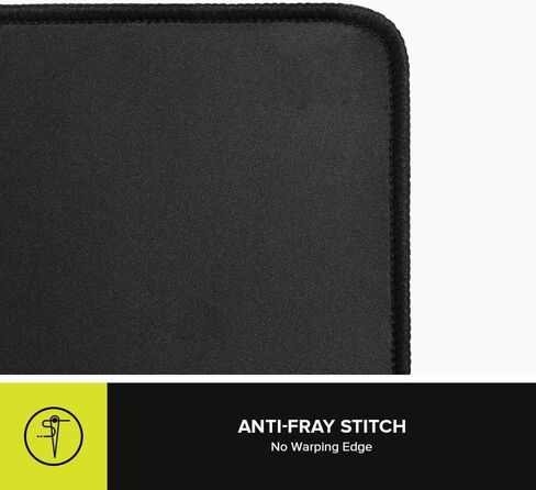 لوحة ماوس DeLUX مضادة للانزلاق - مقاومة للماء ومضادة للاهتراء وسطح لامع - مثالية للمكتب والكمبيوتر المحمول والألعاب - MP56 أسود in Kuwait