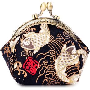 Oyachic Carp Coin Purse Change Purse Bulk Women Lucky Small Wallet Vintage Clutch Pouch Bag for Women in Kuwait