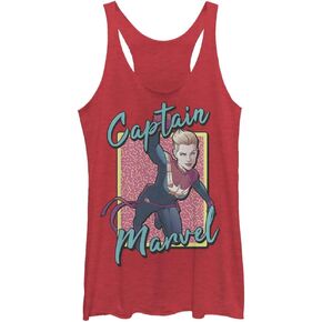 Marvel Classic 90s Captain Women's Racerback Tank Top