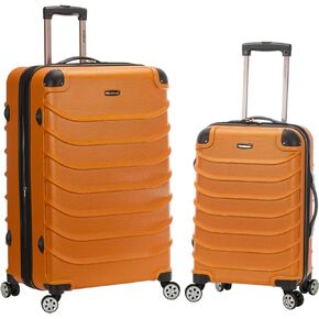 Rockland Speciale Hardside 2-Piece Expandable Spinner Luggage Set, Orange, (20/28)