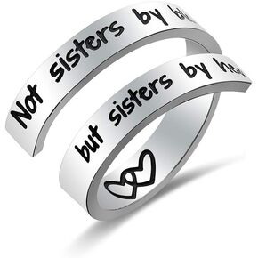Sunflower Jewellery Sister Ring not Sisters by Blood but Sisters by Heart Ring Jewelry Birthday Gifts