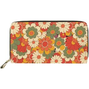 INSTANTARTS Skull Pu Leather Wallet Long Purse Women Clutch Handbag Cards Holder