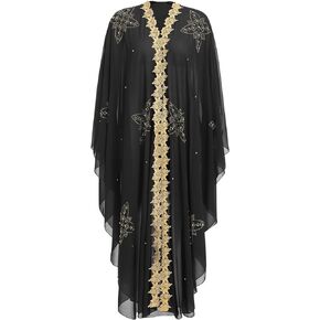 Women Ramadan Abaya Dubai Kaftan Muslim Dress Cardigan African Evening Dresses Kimono Robe Caftan Islam Clothing