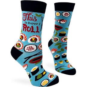 This Is How I Roll Funny Novelty Crew Socks for Women