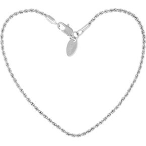 LIFETIME JEWELRY 1mm Rope Chain Bracelet for Women Men Teen 24k Real Gold Plated