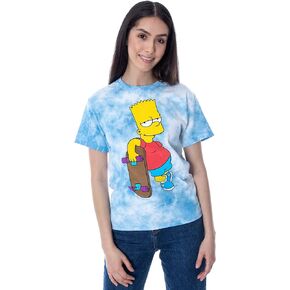 The Simpsons Juniors' Bart Simpson Tie-Dye Skimmer T-Shirt in Saudi Arabia