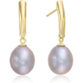14k Yellow Gold Freshwater Cultured Drop Pearl Earring