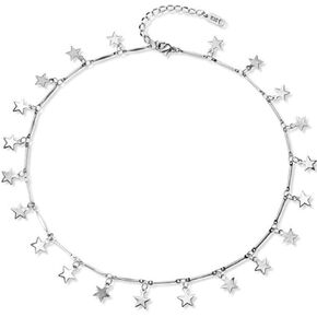 Jude Jewelers Stainless Steel Luck Stars Dainty Choker Necklace