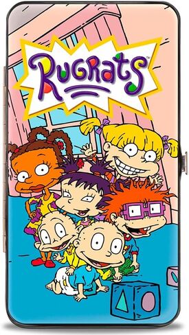 rugrats womens Buckle-down Hinge - Group Pose Wallet, Multicolor, 7 x 4 US in Saudi Arabia