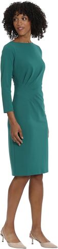 Maggy London Women's Scuba Crepe Pleat Tuck Waist Dress in Saudi Arabia