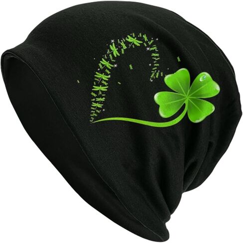 St. Patrick's Day Beanie Chemo Hat Cancer Headwear Knitted Hats Baggy Slouchy Skull Cap Nightcap Winter Hats for Men Women in Saudi Arabia