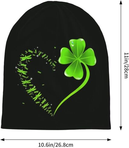 St. Patrick's Day Beanie Chemo Hat Cancer Headwear Knitted Hats Baggy Slouchy Skull Cap Nightcap Winter Hats for Men Women in Saudi Arabia