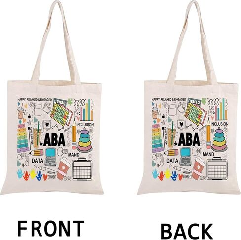 PWHAOO Autism Behavior Analyst Tote Bag ABA therapist Tote Bag Mental Illness Awareness Gift in Saudi Arabia
