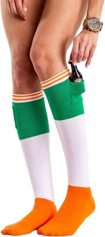 Tipsy Elves St Patricks Knee High Socks for Women - Comfy St Paddys Day Womens Long Tube Socks - Cute Patterns and Designs in Saudi Arabia