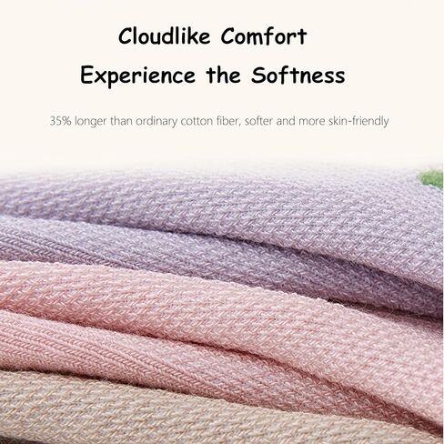 JZTRY Thin Cotton Ruffle Sock, 4 Pairs Cute Casual Ankle Socks, Breathable Cool Cotton Crew Socks, Seamless Design, Suit for Women, Size 6-9 in Kuwait