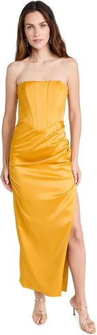 فستان باردوت نسائي طويل الأمد من الساتان in Kuwait