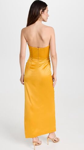 فستان باردوت نسائي طويل الأمد من الساتان in Kuwait