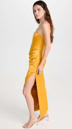 فستان باردوت نسائي طويل الأمد من الساتان in Kuwait