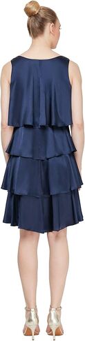 S.L. Fashions Women's Jewel-Strap Tiered Cocktail Party Dress (Petite and Regular) in Saudi Arabia